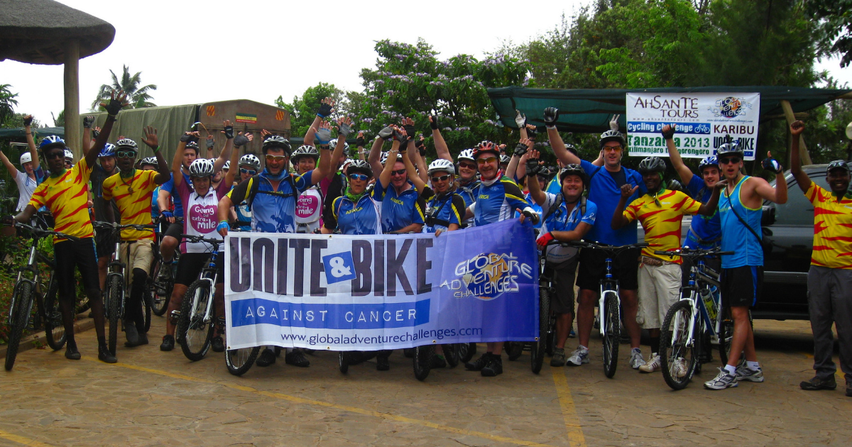 Cyclists on the first ever Unite and Bike Challenge
